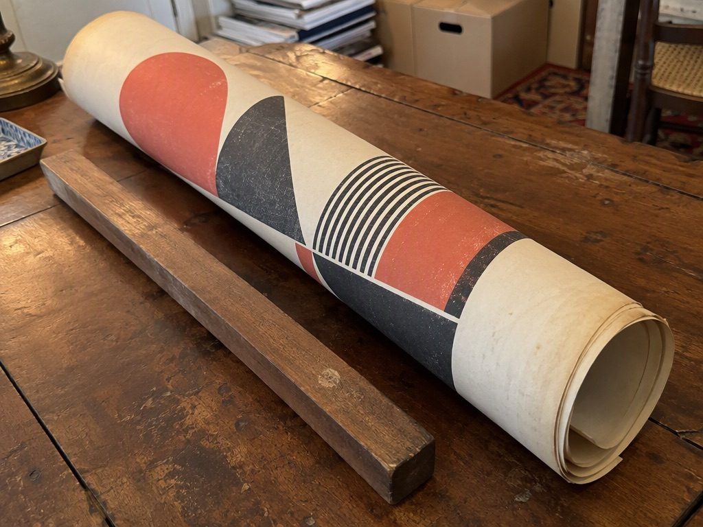 Screenprinted exhibition poster, Atelier Cairo, 1968